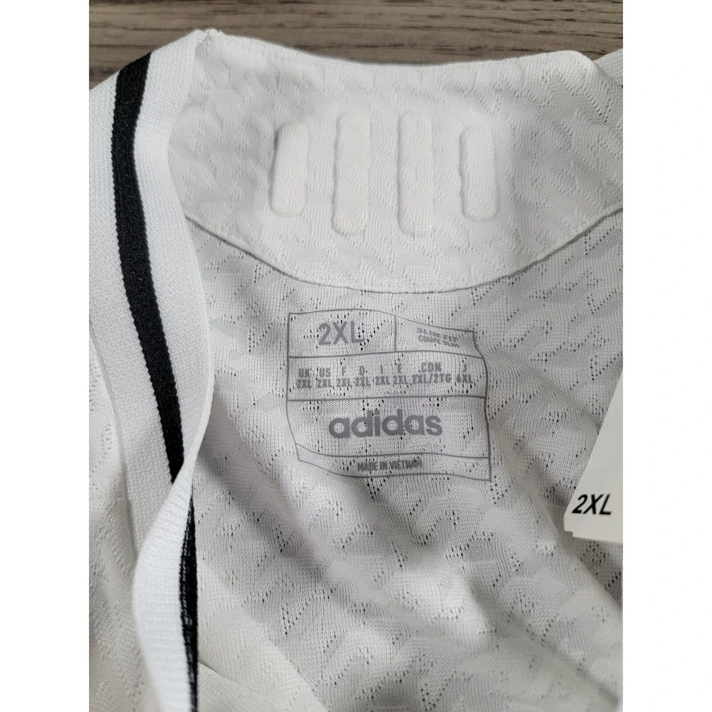 Adidas Authentic Real Madrid Home Soccer Jersey 24/25 2XL White Long Sleeve NWT